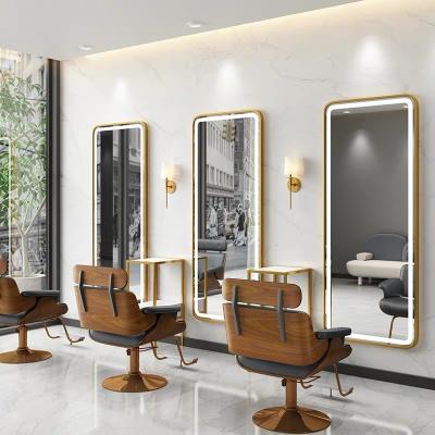 China Goodway Modern Barber Stand For Beauty Led Barber Shop Mirror for sale