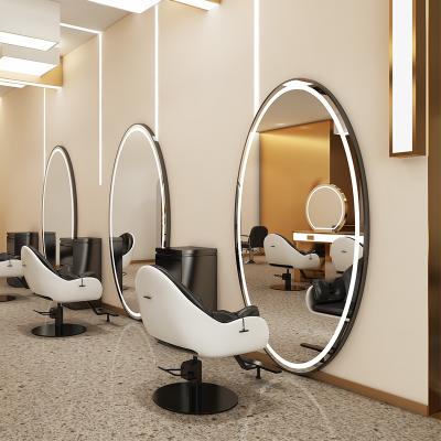 China Lighted salon mirror with light hair salon station mirror for sale