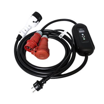 China New Style EV Mode 2 - 2 Type 16A 32A Charger To CEE Plug Portable Adjustable EV Car Charger for sale