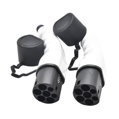 China Type 32A - European standard male of colorful electric vehicles 2 three phases EV car charger connector for sale