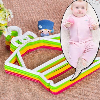 China SHOW Plastic Rotating Hook Hanger Children's Clothing One-Piece Suit Display Hanger for sale