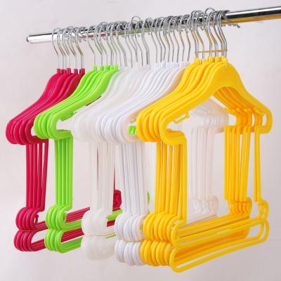 China DISPLAY Special Plastic Hangers for Mother and Kids One-Piece Baby Store Children's Suit Hangers Clothes Display Hangers for sale