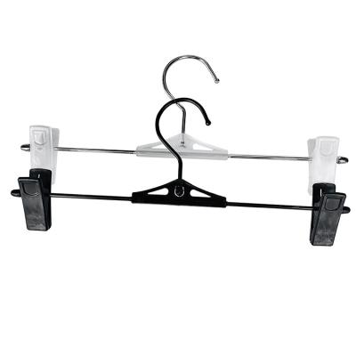 China Eco-friendly Material Pants Clips Clothes Coat Skirt Dress Blouse Metal Hangers Multifunctional Hooks Household Hanger Non-slip Plastic Pants Racks for sale