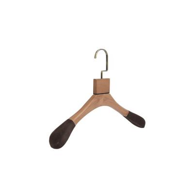 China DISPLAY Customized Color Non-slip Wooden Clothing Hanger Wholesale for sale