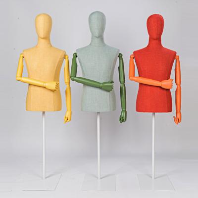 China Unique Hot Sale Upper Body Mannequin Clothing Store Clothes Display Props for sale