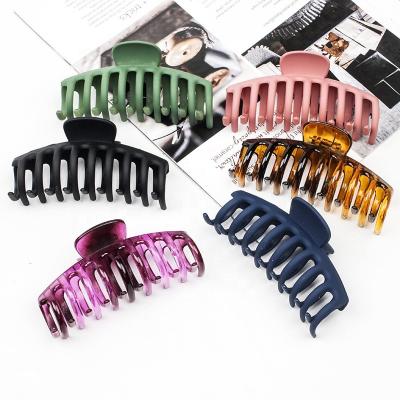 China High Quality Classic Korean Acrylic+alloy Resin Plastic Hair Claw Clips Big Large for sale