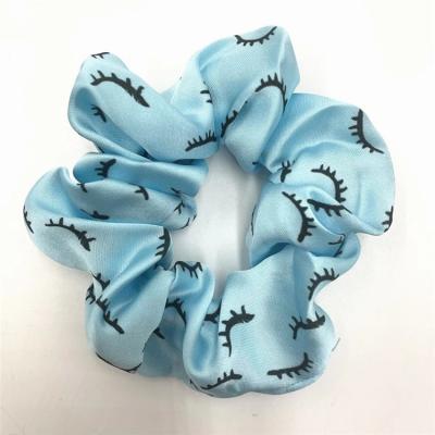 China Popular Hot Selling Scrunchies Silk Hair Scrunchies Long Satin Geometric Hair Accessories Scrunchies for sale