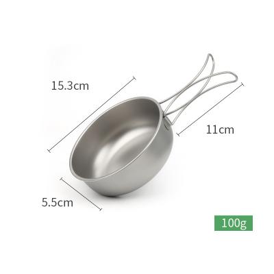 China Acid and alkali resistance; Biological friendly; New China Manufacturer Lightweight Acid And Harmful Free Alkaline Resistance Portable Camping Metal Pan for sale