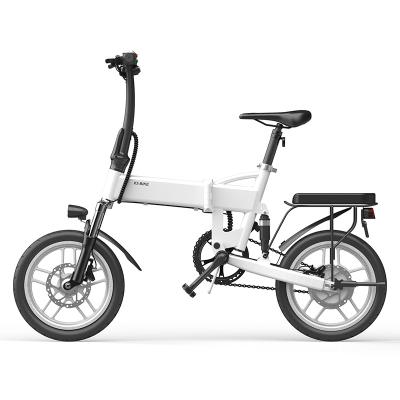 China Aluminum alloy folding 16 inch ebike 350w hot sale aluminum alloy electric bike 42V 1.5A electric bike for sale