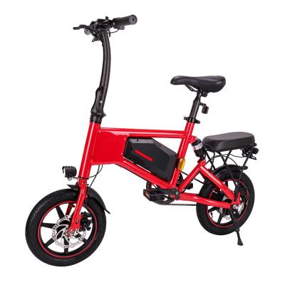 China 2022 Steel Electric Bicycle 14inch Motor 36V 250W 350W Single Comfortable Electric Bike For City Fashion Electric Bike for sale