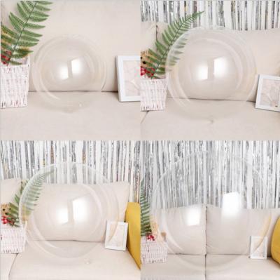 China Big Size 10inch/18inch/24inch/36inch Party Decoration Bobo Balloon Clear One Mouth PVC Wide Mouth Bobo Balloon for sale