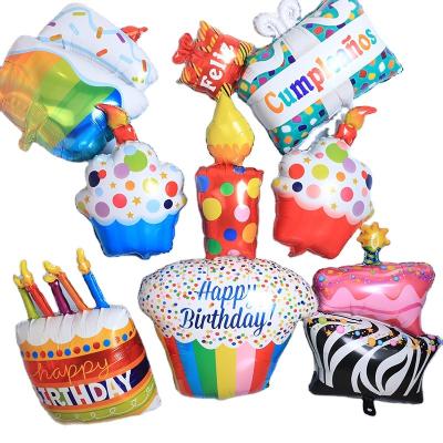 China Toy New Designs Birthday Cake Party Favors Shape Foil Balloons Star Balloons for Happy Birthday Baby Party Decoration for sale