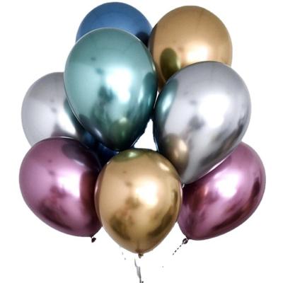 China Gift Toy About Bulk 50pcs/bag 12inch Latex Happy Birthday Decoration Wall Metallic Balloons for sale