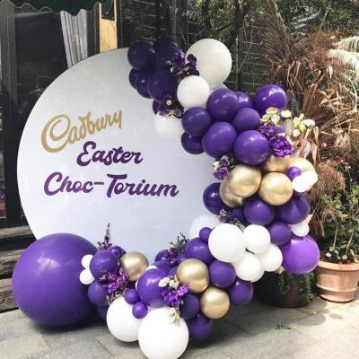 China Arch Kit Party Decoration Birthday Balloon Toy Purple Balloons Garland Arch Kit Confetti Latex Balloon Gift Globos Metalicos for sale