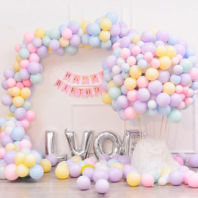 China Gift Toy Birthday Party Macaron Latex 12 Inch 100pcs/bag Candy Girl Wedding Decorations Balloon for sale