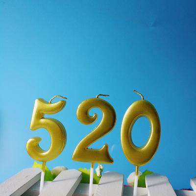 China Gold Silver Cake Topper Cake Topper Plastic Acrylic Number for sale