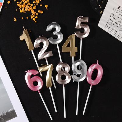 China Gift Toy Happy Birthday Candles Opera Style Number Candles Home Cake Topper Baby Shower Decoration Number Candle Party for sale