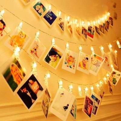 China Fashion LED String Lights 40 Photo Clips Fairy Twinkle Battery Operated Lights Wedding Christmas Event Party Home Supplies for sale