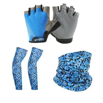 China 2021 Cycling Outdoor Sports Cycling MTB Headband Unisex Breathable Unisex 1-in-1 Cycling Gloves 3 Sleeves Set for sale