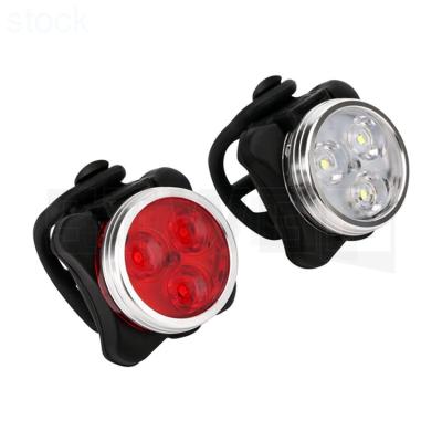 China ABS Waterproof Front And Back Bicycle Tail Light Usb Rechargeable Bike Light Set Of Bike Accessories Lights for sale