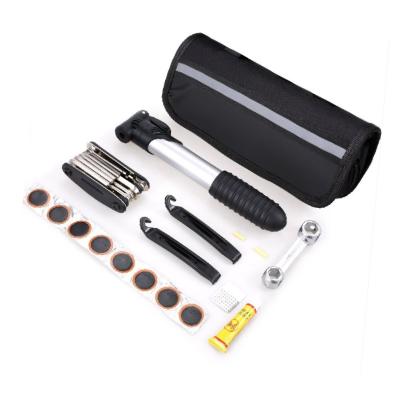 China Cheap Durable Loud Noise Small Accessories Cycling Bicycle Front Tube Frame Repair Tools Kit Bags for sale