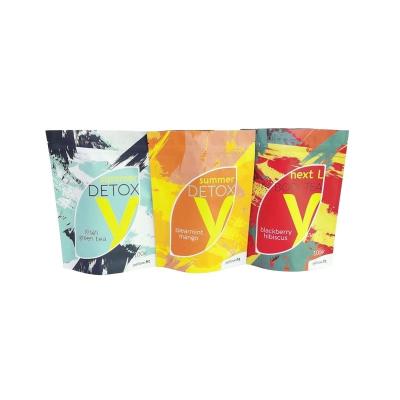 China Detox Tea Packaging Pouch Foil Pouch Moisture Proof Custom Printed Lamination Design for sale