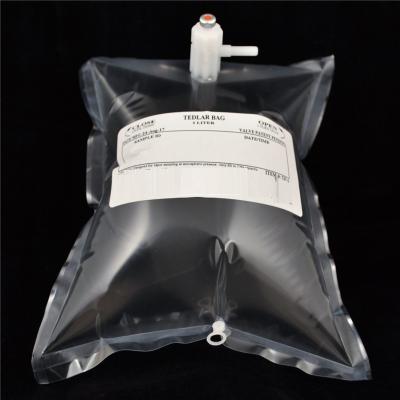 China Tedlar PVF Gas Sampling Bag 0.5L 1L 3L - Pack Of 10 - Air Sampling Bag - Polypropylene/Stainless Steel/PTFE Fitting for sale