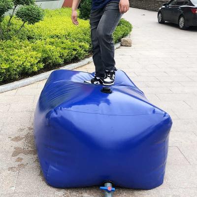 China Large-Capacity Customized Size Water Storage Container Portable Emergency Soft Drought-Resistant Water Bag Tank for sale