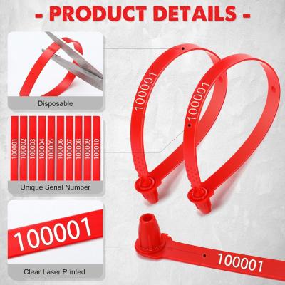 China Plastic Truck Door Seal Security Seals Tamper Evident Tite-Lock Security Tags Numbered Safty Disposable Locks for sale