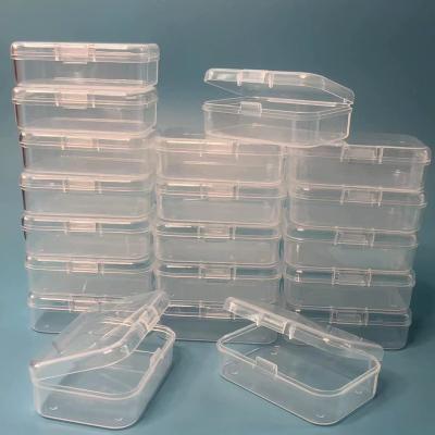 China Organisator opslagdoos, rechthoekige lege mini heldere plastic organisator opslagdoos Containers met deksels Kleine artikelen Te koop