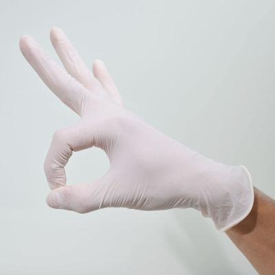 China Medium Size 3.5g 4.5g 5.5g 6.5g Powder Free Gloves Latex Wholesale Disposable Latex Gloves Manufacturers for sale