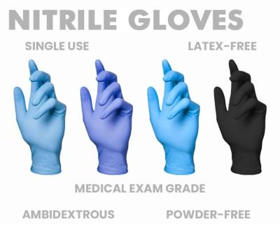 China Nitrile Gloves Strong Anti Cut Nitrile Gloves Powder Free Disposable Industrial Use Disposable Nitrile Glove for sale