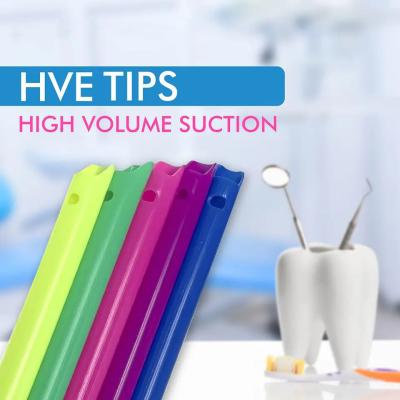 China High Volume Evacuator HVE Tips 1000 HVE Suction Tips Dental Disposable Vented Evacuation Aspirator Tips for sale