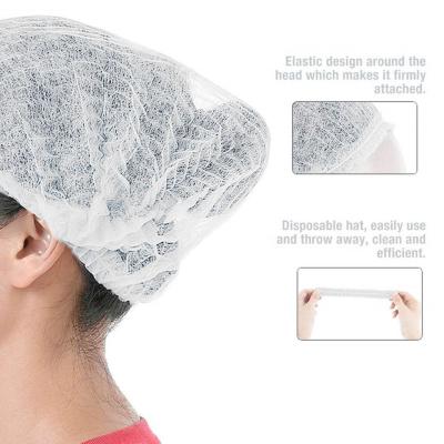 China Bouffant Caps Disposable Shower Cap Custom Hotel Amenity Bath Spa Hair Cap Waterproof Disposable White Head Cap for sale