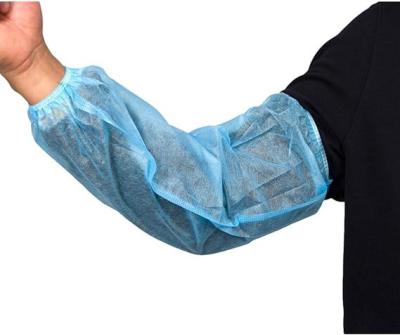 China Disposable Sleeve Covers Non Woven Fabric Arm Sleeves Protective Sleeves 15 Inch for Arms with Elastic Closures for sale