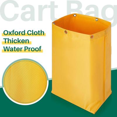 China Janitorial Cart Bag Waterproof High Capacity Thickened Housekeeping Commercial Janitorial Cleaning Cart Bag for sale