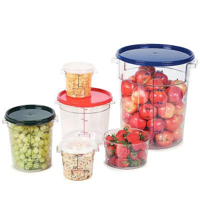 China Sustainable Recyclable Plastic Food Storage Container Rice Storage Kitchen Organizer PC Food Storage Container for sale