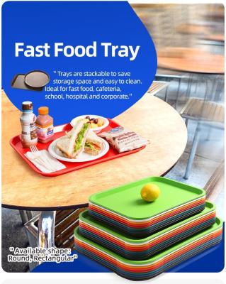 China Organisator Tray Restaurant Serveren Trays Cafeteria Trays Grill Tray Fast Food Tray Rectangle Serveren Tray Te koop