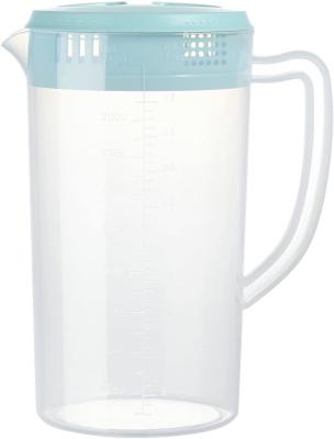 China Restaurantbenodigdheden, keukenbenodigdheden, hotelbenodigdheden, waterkarafe met deksel 1.8L waterpot Plastic pitcher Te koop