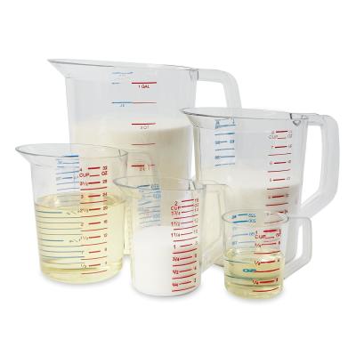 China 500ml Measuring Cups With Spout Transparent Plastic Graduated Measure Cups For Lab, Kitchen for sale