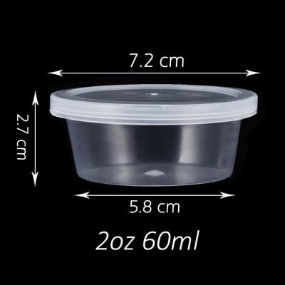 China Small Plastic Containers With Lids 50 Pack Slime Containers With Lids，Containers For Slime Foam Ball Storage for sale