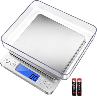 China Digital Kitchen Scale 3000g/ 0.1g, Pocket Food Scale 6 Measure Modes, LCD, Tare, Digital Scale Grams And Ounces for sale