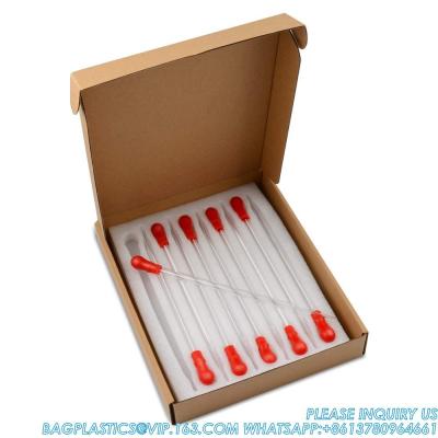 China Glass Dropper Pipettes, Thick Borosilicate Glass Dropping Pipettes 3ml Non-Graduated Liquid Transfer Pipettes for sale