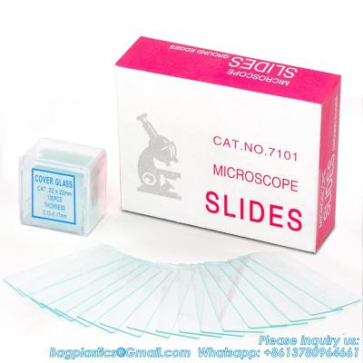 China Microscope Slides And Covers, Blank Glass Slides For Microscope Set - 50 Slides, 100 Coverslips - For Microscopy for sale