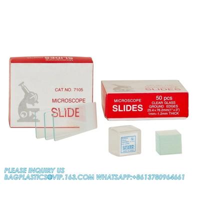 China Laboratory Use Economy 7101 7102 7105 7109 Glass Prepared Polished Frosted Microscope Slide Te koop