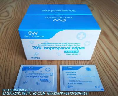 China Sterile  Pre Saturated 70% IPA Wipe Hydrogen Peroxide Wipe, Ammonium Ethyl Alcohol Wipe Pre-Soaked Wipe, Isopropyl for sale