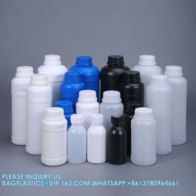 China Empty Plastic Lab Liquid Medicine Bottle Chemical Reagent Container Bottle With Screw Lid for sale