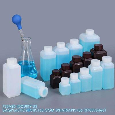 China Wholesale HDPE Empty Small Plastic Powder Solids Container Chemical Liquid Bottles With Ring-Cap for sale