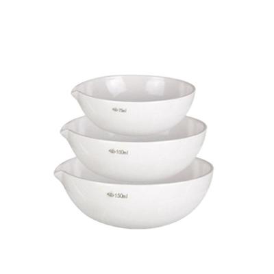 China Wholesale Lab Use Glazed Porcelain Evaporating Basin Dish Porcelain Evaporating Dish 100ml 150ml 250ml 500ml for sale