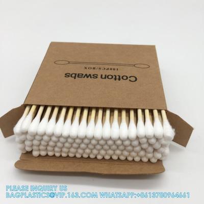 Chine Double Head Cotton Swab Stick Wooden Cotton Swab From China Disposable Cotton Bud Customized Daily Use à vendre